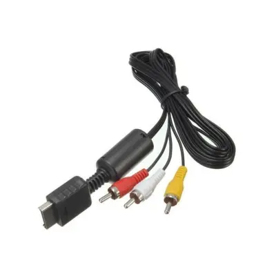Audio Video AV Cable Cord Wire To 3 RCA TV Lead For Playstation PS1 PS2 PS3