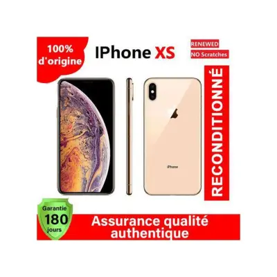 Renewed IPhone XS - 3Go De RAM - 64Go ROM - Remis A Neuf - Or