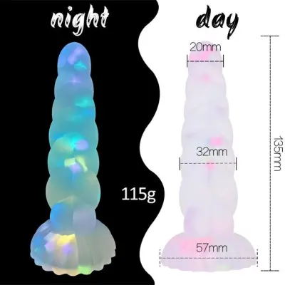 Petite Gelée Coloré Granulé Fleur De Jute Nuit Phallus Anal Sex Toys