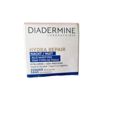 DIADERMINE-  Cr&egrave;me Visage Hidra Repair Nuit Tout Type De Peaux 50 Ml